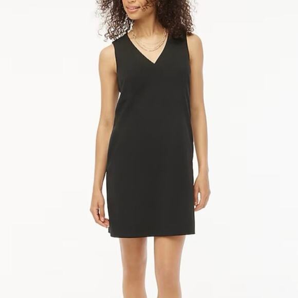J. Crew Factory Dresses & Skirts - J.Crew Women's Sleeveless V-Neck Shift Dress Black Size 6 NWT